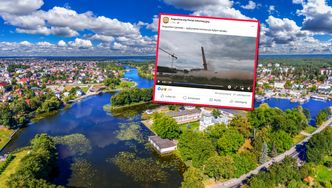 Wysadzony komin runął obok budowanego bloku. "Złośliwość rzeczy martwych"