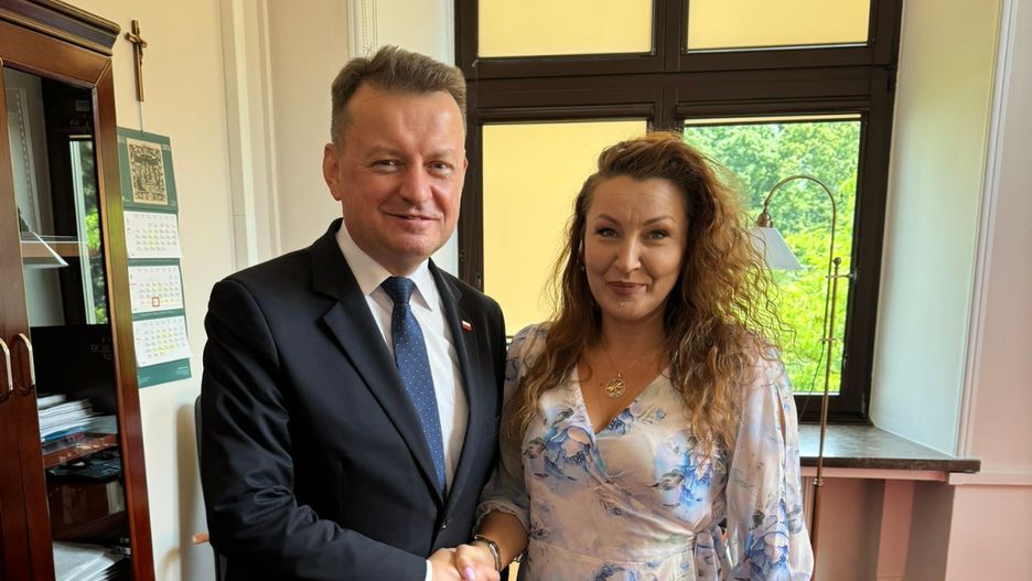 Mariusz Błaszczak i Monika Pawłowska