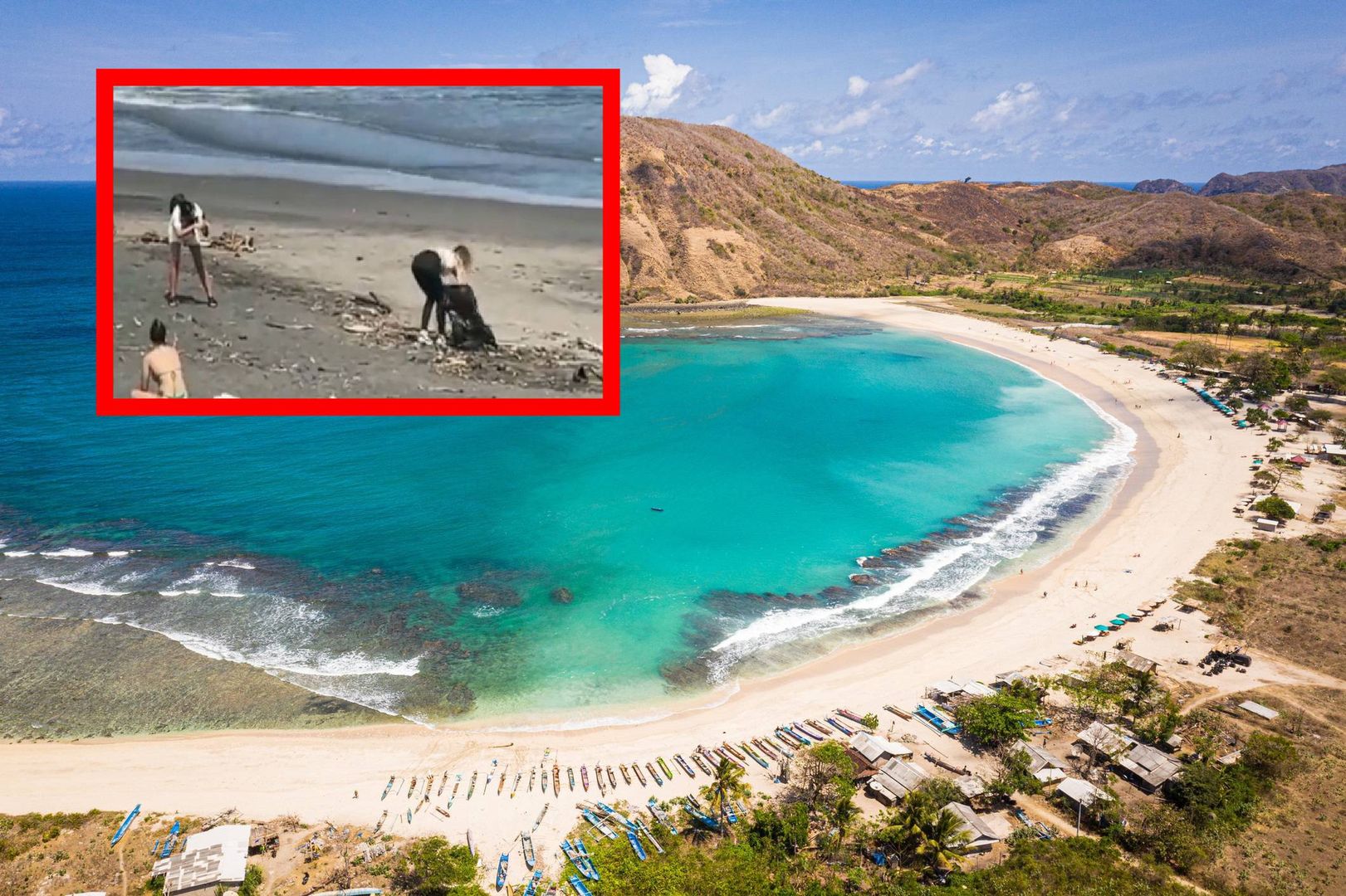 Influencerka sprzątała plażę na Bali, ale zostawiła worki ze śmieciami. Świat ją wyśmiał