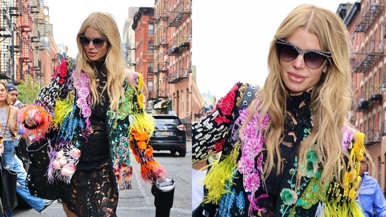 Jessica Simpson maszeruje ulicami Nowego Jorku 