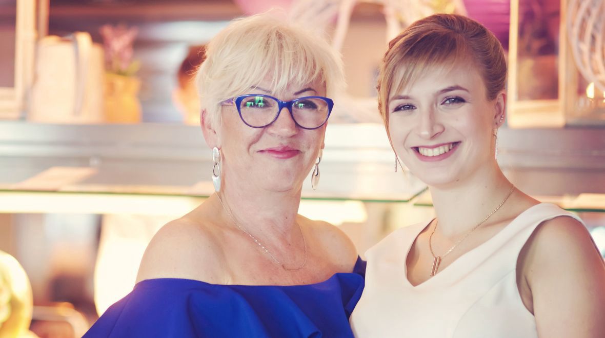 Iwona i Katarzyna, żona i córka Piotra Budzynowskiego
