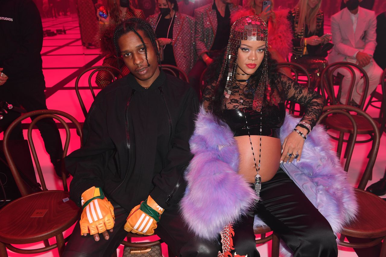 Rihanna i ASAP Rocky na pokazie mody 