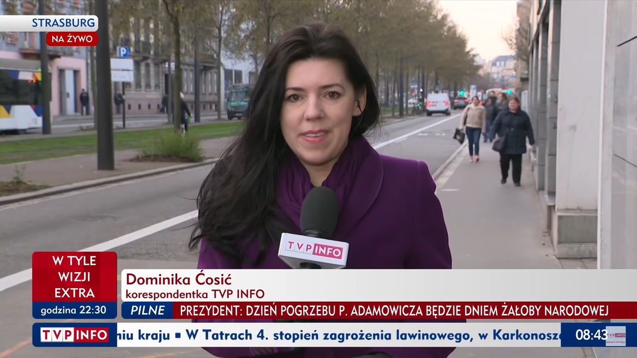 Dominika Ćosić zaczęła pracę w Brukseli wiele lat przed angażem w TVP