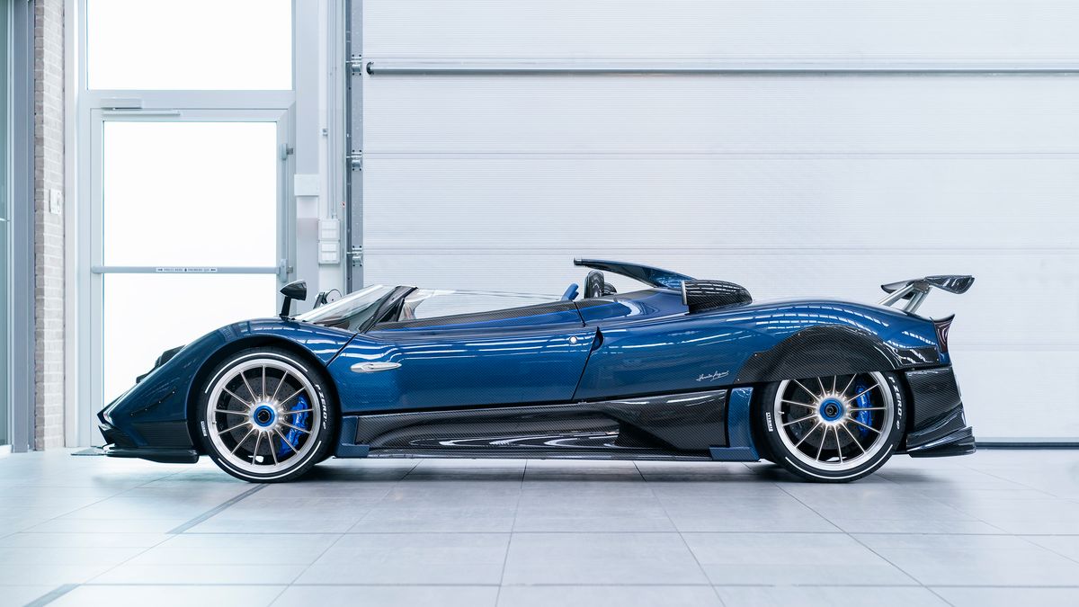 Na zdjęciu Pagani Zonda HP Barchetta - też wykonana w jednym egzemplarzu.
