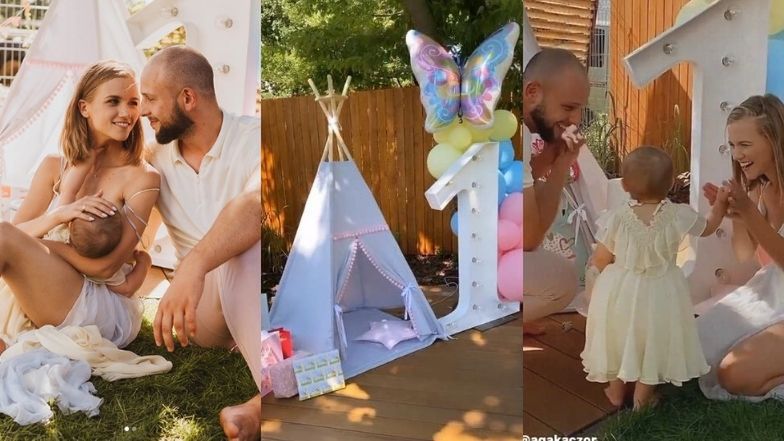 Agnieszka Kaczorowska i Michał Pela świętują pierwsze urodziny córki