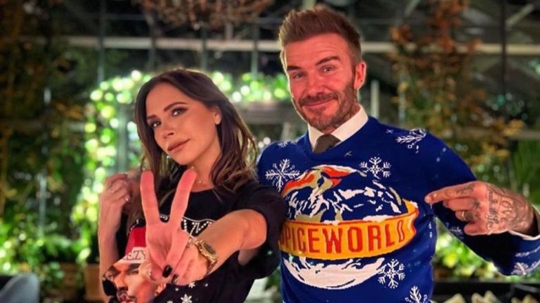 Wystrojony David Beckham chwali się rodzinnym zdjęciem na święta