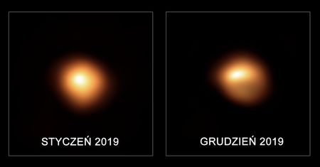 Betelgeza przed i po - najsłynniejsza dziś gwiazda w obiektywie teleskopu VLT