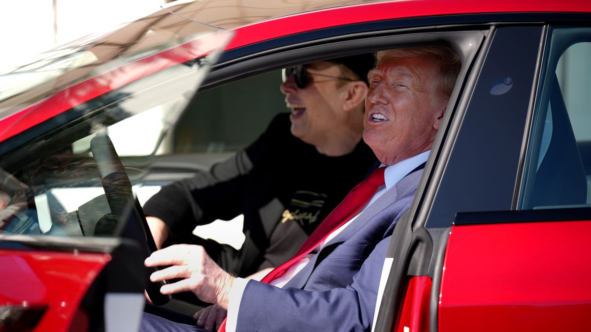 President Trump Speaks Alongside Tesla Vehicles At The White House
Andrew Harnik