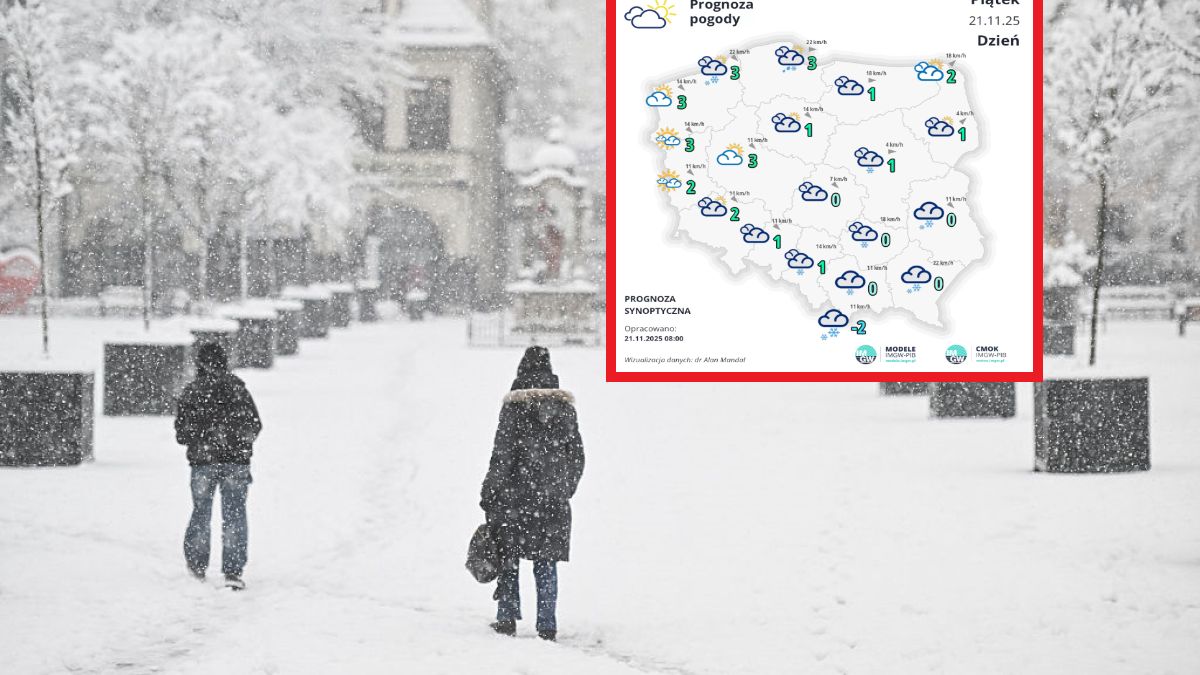 Atak zimy w Polsce. Prognoza IMGW