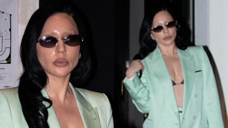 Lady Gaga jako brunetka w Paryżu