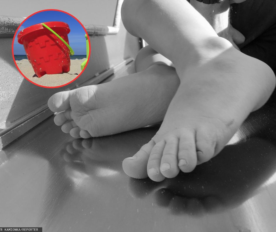 Utopił się w wiaderku z wodą 