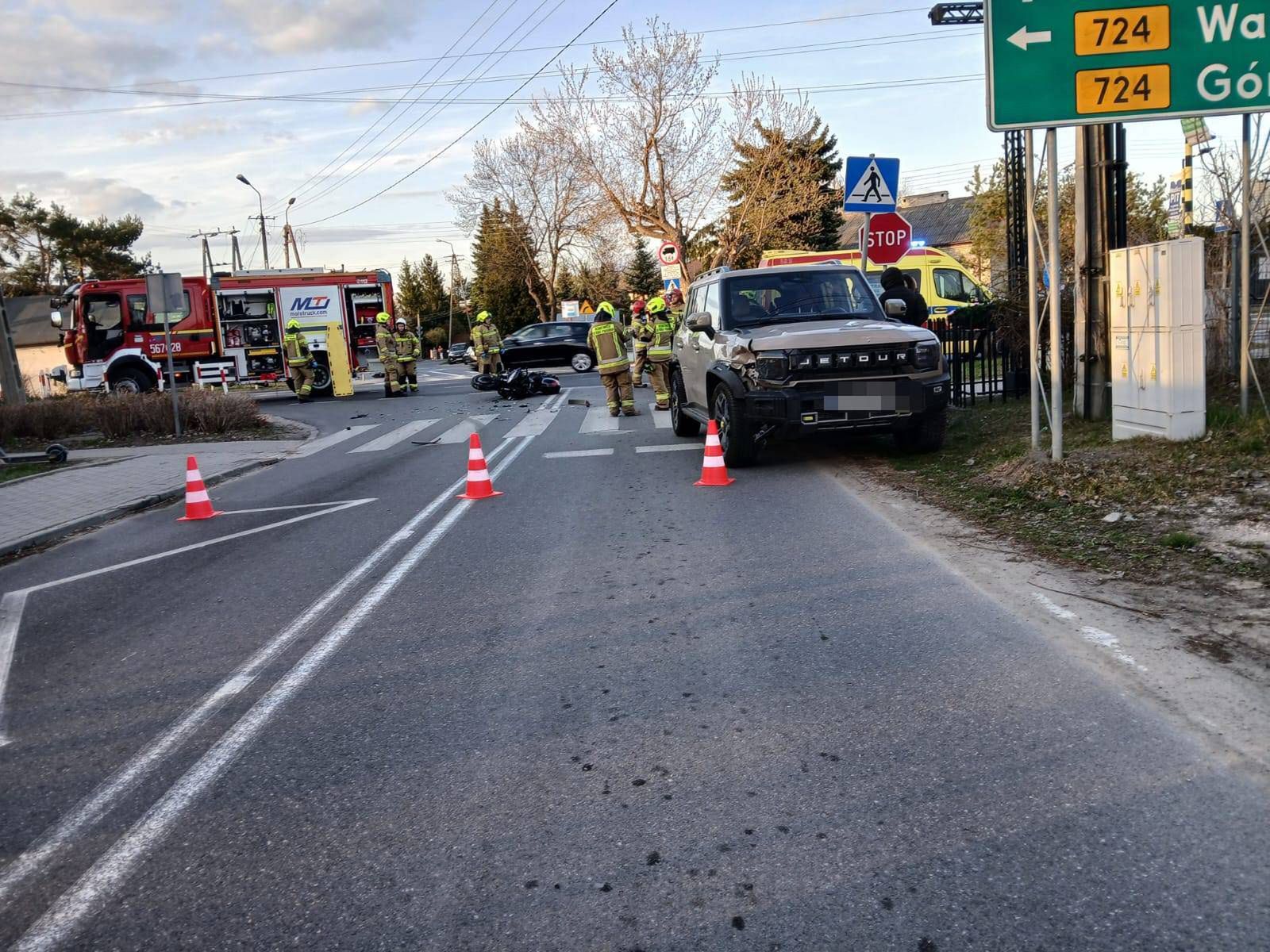 Wypadek z udziałem 42-letniego kierowcy