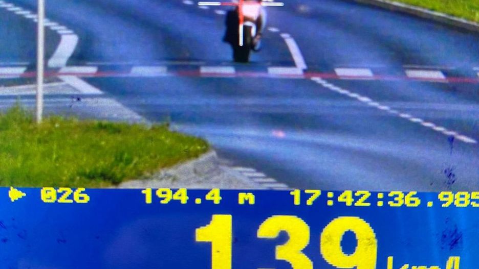 Motocyklista przesadził