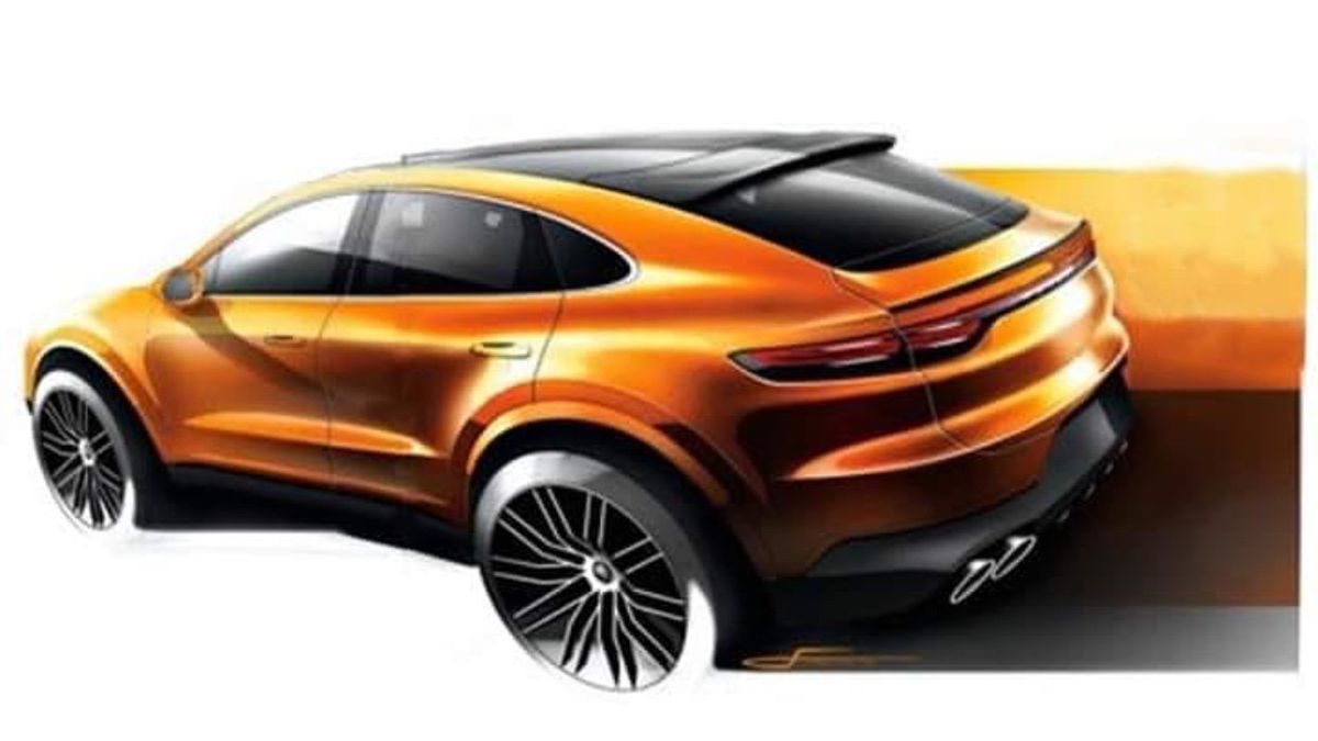 Nieoficjalny szkic Porsche Cayenne Coupe