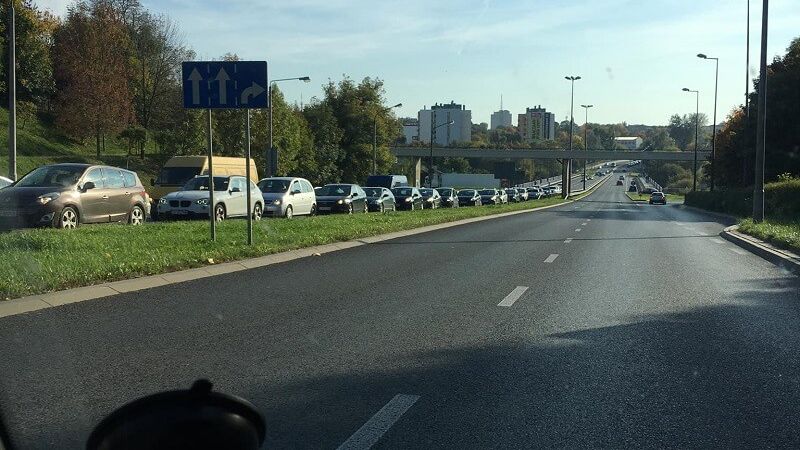 Korek na al. Smorawińskiego w Lublinie