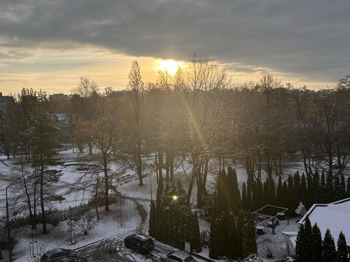 Śnieg w Olsztynie