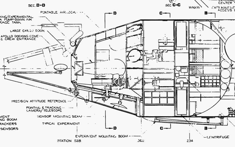 MOL - schemat części, przeznaczonej dla załogi (Fot. AerospaceProjectsReview.com)
