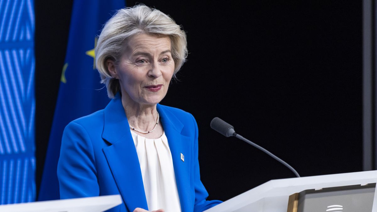 A joint press conference with the President of the European Commission Ursula von der Leyen , the President of the European Council Antonio Costa and the Prime Minister of Denmark Mette Frederiksen, after the end of the European Council Summit, the EU leaders meeting at the headquarters of the Europe. Leaders discussed among other topics to provide support and a new 90 billion euro loan to Ukraine, the usage of frozen in the EU Russian assets and the Mercosur agreement. Brussels, Belgium on December 19, 2025 (Photo by Nicolas Economou/NurPhoto via Getty Images)