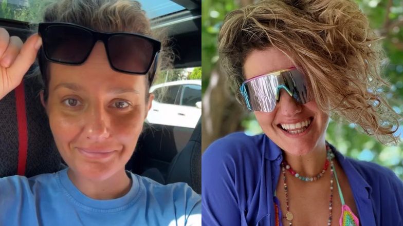 Zofia Zborowska w bikini na wakacjach