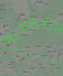 Niezwykły gest pilota. "Napisał" to na niebie