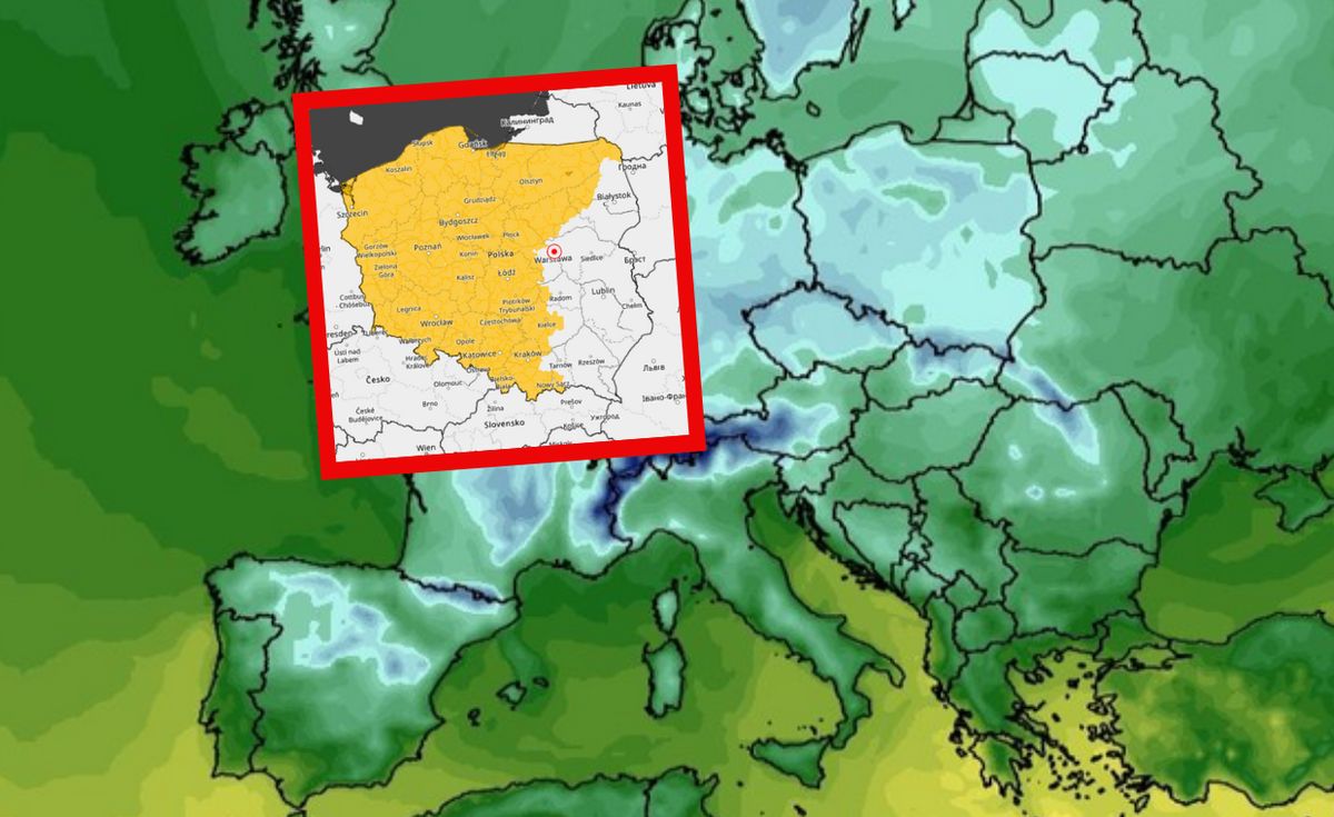 Główne zdjęcie pokazuje niską temperaturę prognozowaną na noc z 22 na 23 kwietnia. Mniejsze ostrzeżenia przed przymrozkami wydanymi przez IMGW