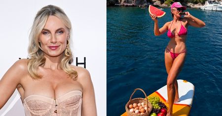 48-letnia Sylwia Gliwa w bikini dryfuje na desce z koszem jaj i owocami, chwaląc się PRZEROBIONĄ talią (FOTO)