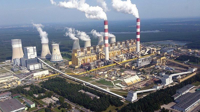 Elektrownia Bełchatów - widok z powietrza