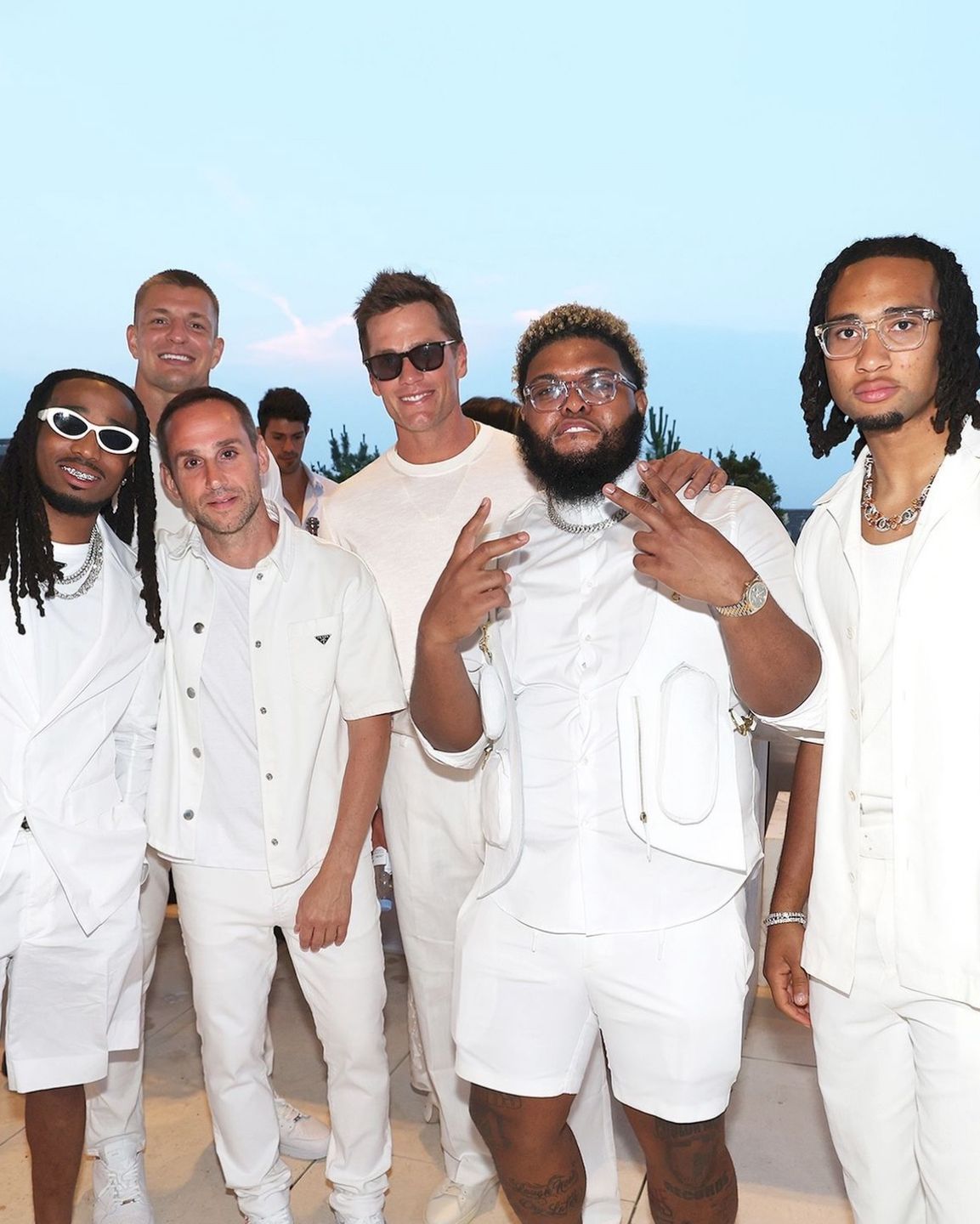 Quavo, Rob Gronkowski, Michael Rubin, Tom Brady, Druski, CJ Stroud

