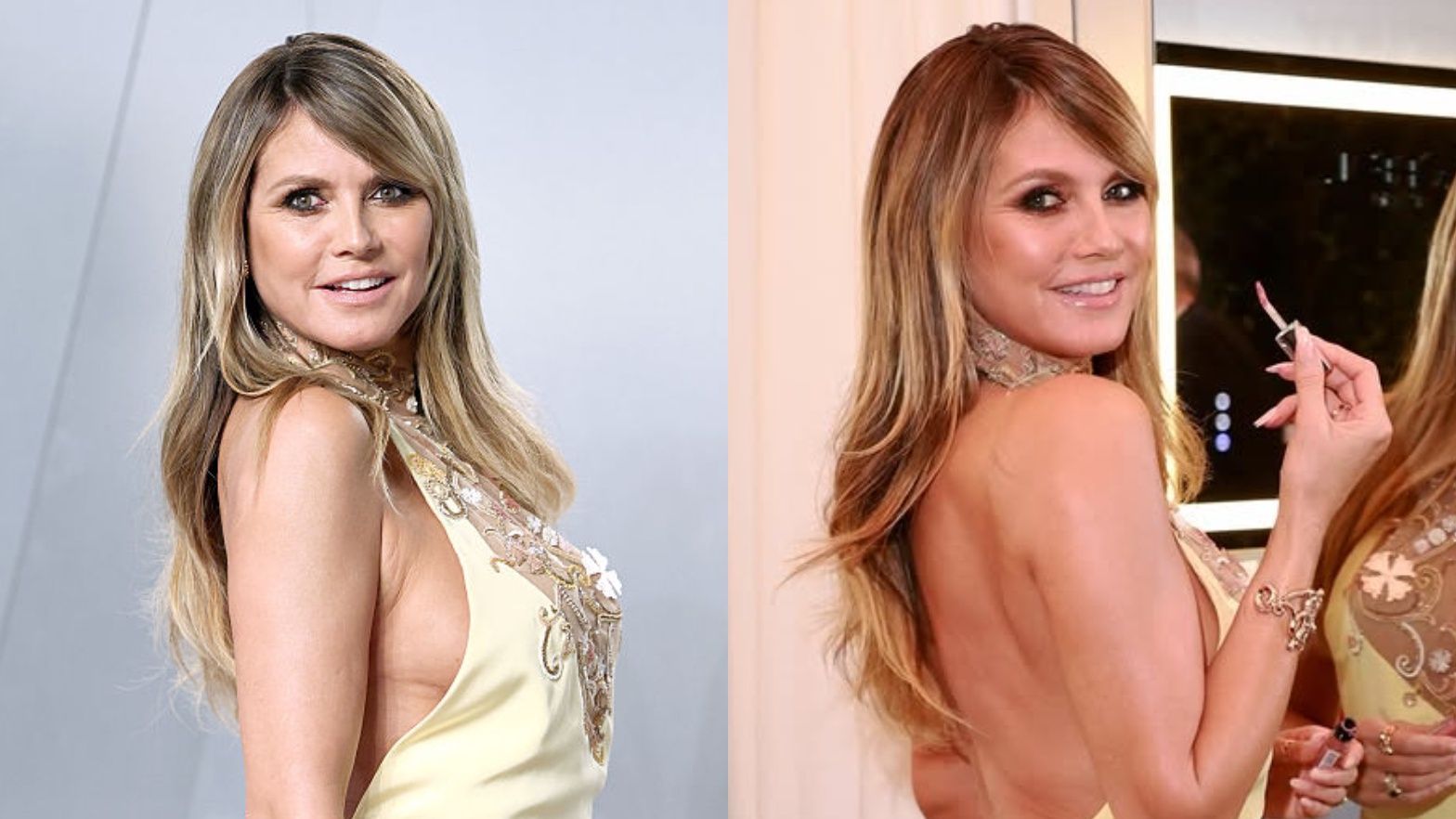 Heidi Klum przed i po retuszu