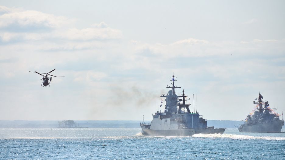 Rosyjskie okręty - zdjęcie ilustracyjne