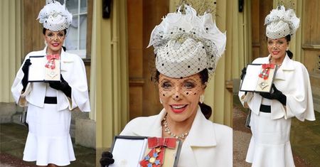 81-letnia Joan Collins pokazała NOGI! (ZDJĘCIA)
