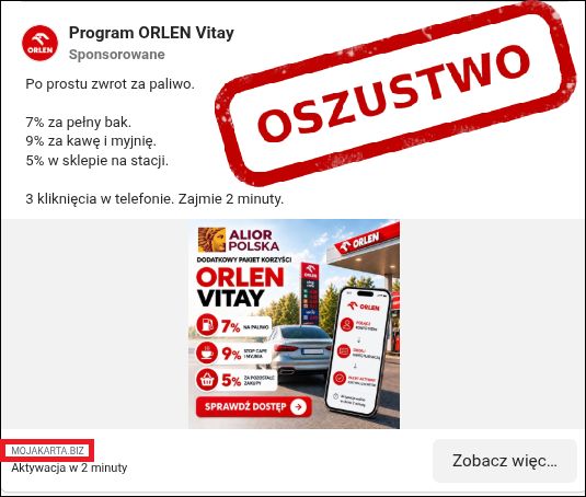Fałszywa Reklama Orlenu