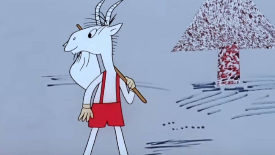 Kadr z bajki "Koziołek Matołek"