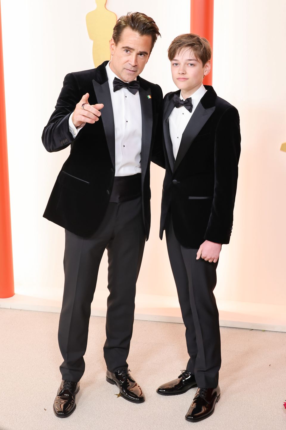 Colin Farrell z synem na Oscarach