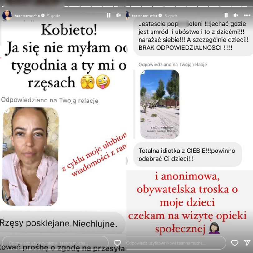 Anna Mucha pokazała obraźliwe wiadomości. Tak zareagowała