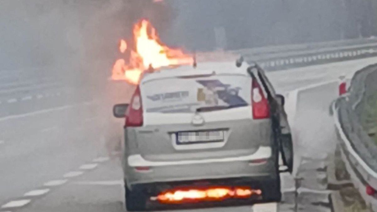 Pożar taksówki pana Mariana