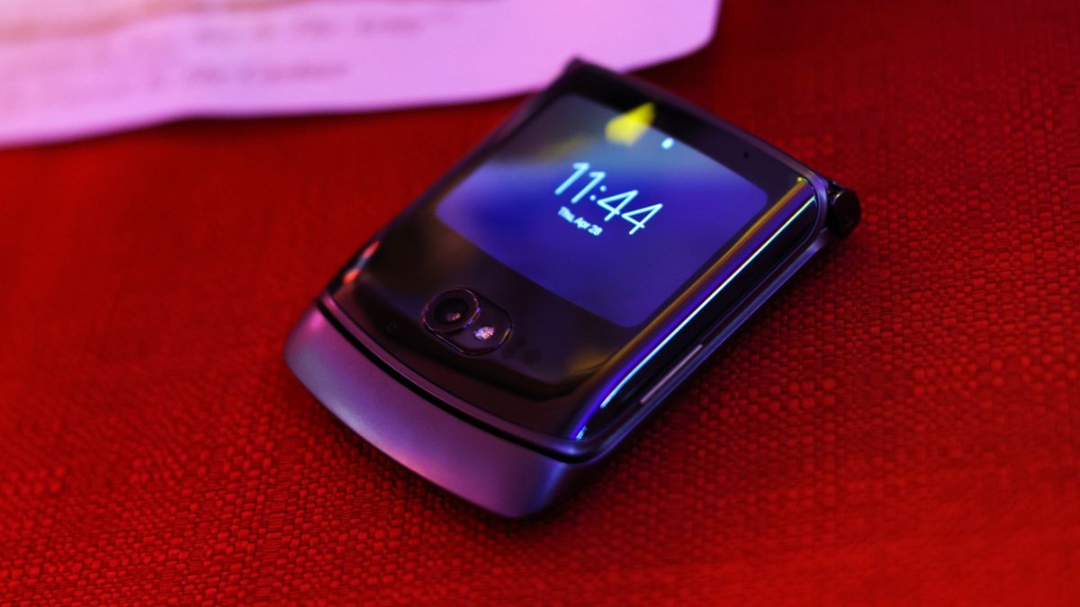 NEW YORK, NEW YORK - APRIL 29: A view of the Motorola razr as  Vogue and Motorola razr Celebrate The Last Friday In April at Katz's Delicatessen on April 29, 2022 in New York City. (Photo by Dimitrios Kambouris/Getty Images for Vogue)