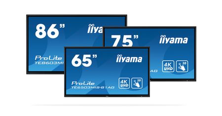 Nowe dotykowe ekrany iiyama. Dostępne modele z wyświetlaczem o przekątnej 65, 75 i 86 cali