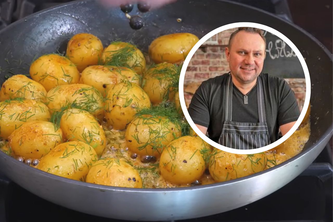 Strzelczyk tak robi młode ziemniaki. Są pyszne, kremowe w środku, a ich skórka chrupie aż miło
