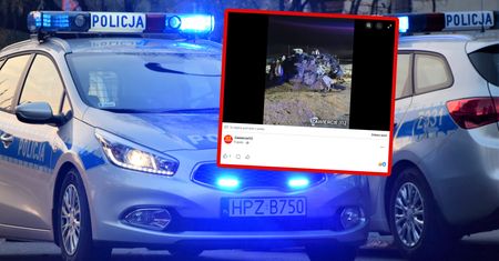 Zmiażdżone auto spłonęło. Wstrząsający widok na miejscu tragedii