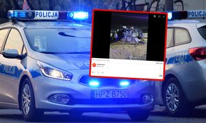 Zmiażdżone auto spłonęło. Wstrząsający widok na miejscu tragedii