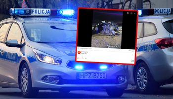 Zmiażdżone auto spłonęło. Wstrząsający widok na miejscu tragedii