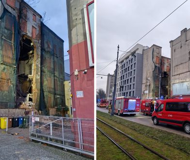 Łódź. Zawaliła się część kamienicy w centrum