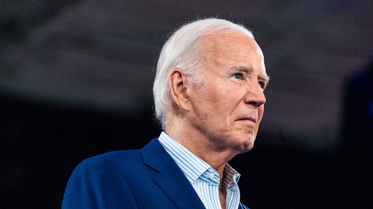 RALEIGH, NC  June 28, 2024:

US President Joe Biden during a campaign event at The North Carolina State Fairgrounds in Raleigh, NC on Friday, June 28, 2024.

(Photo by Demetrius Freeman/The Washington Post via Getty Images)