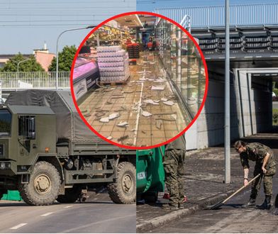 Zdewastowana Biedronka, wojsko na ulicach. "Krajobraz, jak po katastrofie"