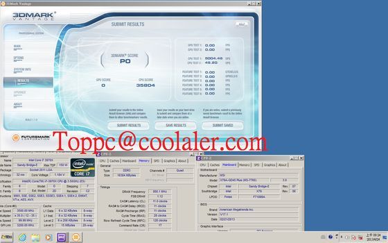 Intel Core i7 3970X EE procesor 3DMark Vantage  wydajność zrzut ekranu