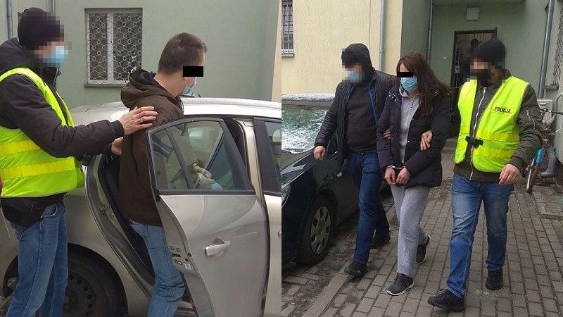 Policjanci zatrzymali 30-latkę i jej 33-letniego partnera | fot. KPP Biała Podlaska