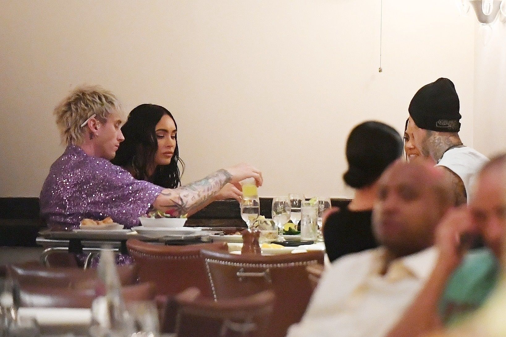 Kourtney Kardashian i Megan Fox na podwójnej randce z partnerami