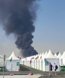 Pożar w Katarze. Kłęby czarnego dymu blisko strefy kibica