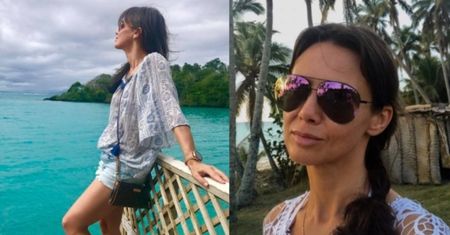 Kinga Rusin relacjonuje "podróż życia": "Po 30 godzinach lotu w końcu na wyspie Upolu! Jest parno, jak to w tropikach"